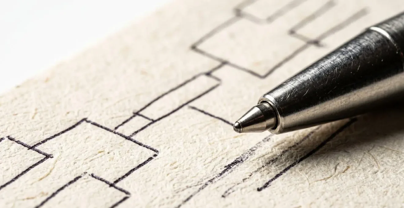 Gros plan macro sur une feuille de tableau de tournoi avec des annotations manuscrites et un stylo