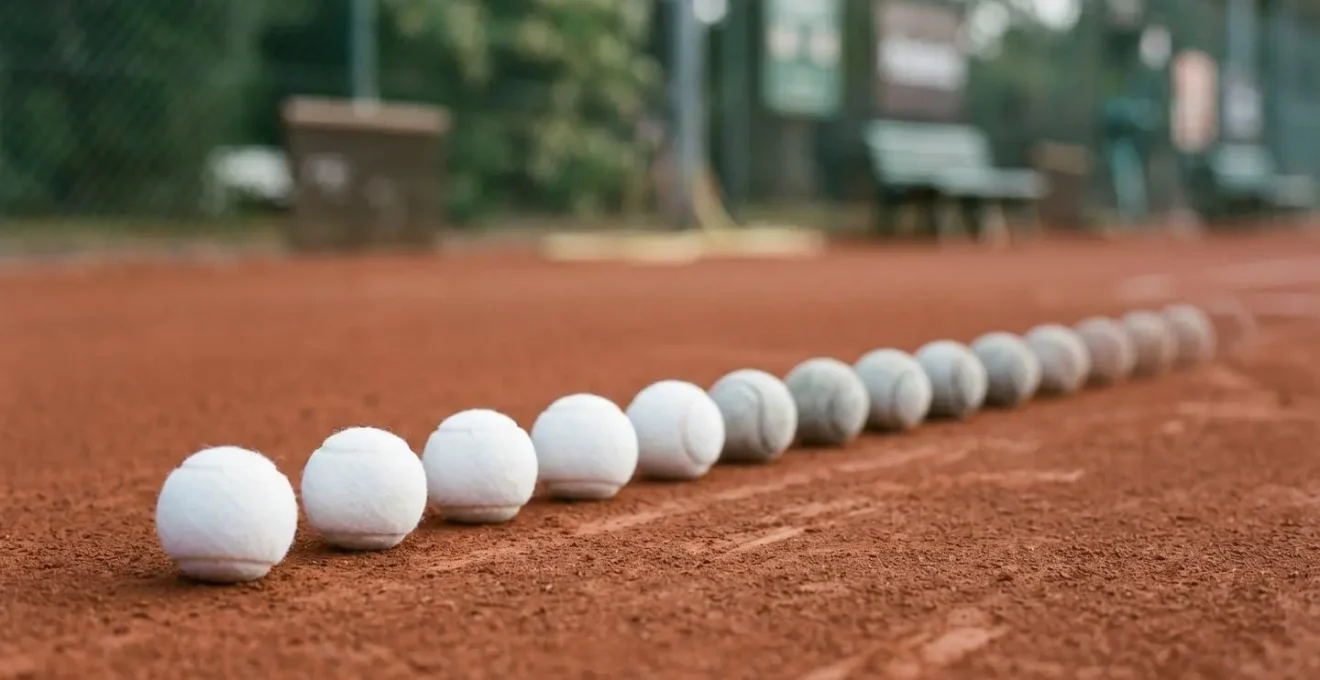 Visualisation métaphorique de l'écoulement du temps et du renouvellement des résultats de tennis sur douze mois