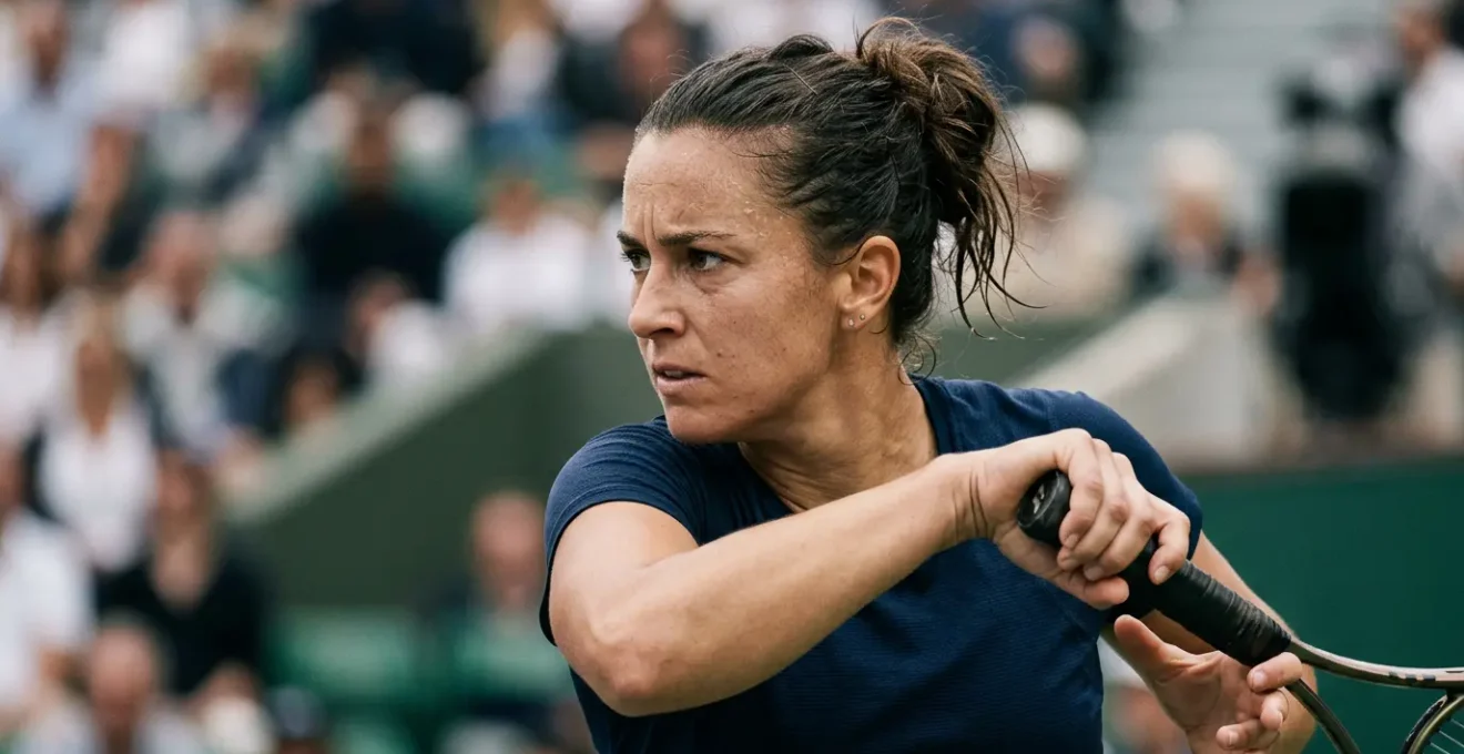 Joueur de tennis dans un moment de haute pression lors d'un match important